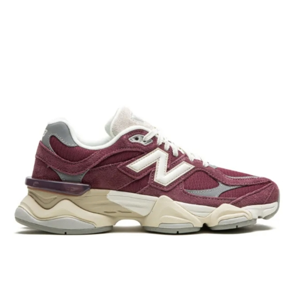 New Balance Women's Sneakers in Maroon and White